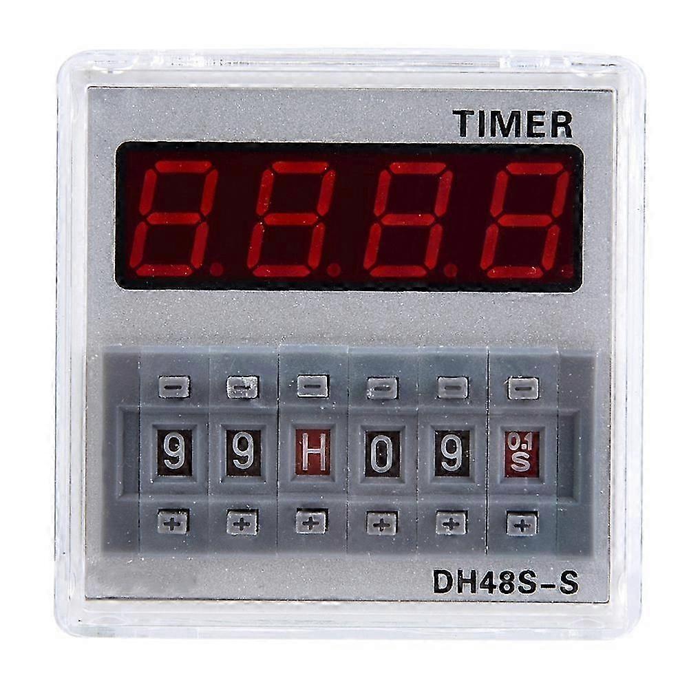 ProgrammableDelay Time Relay Timer 0.1S-99H 8-Pin DH48s s (12V AC/DC)