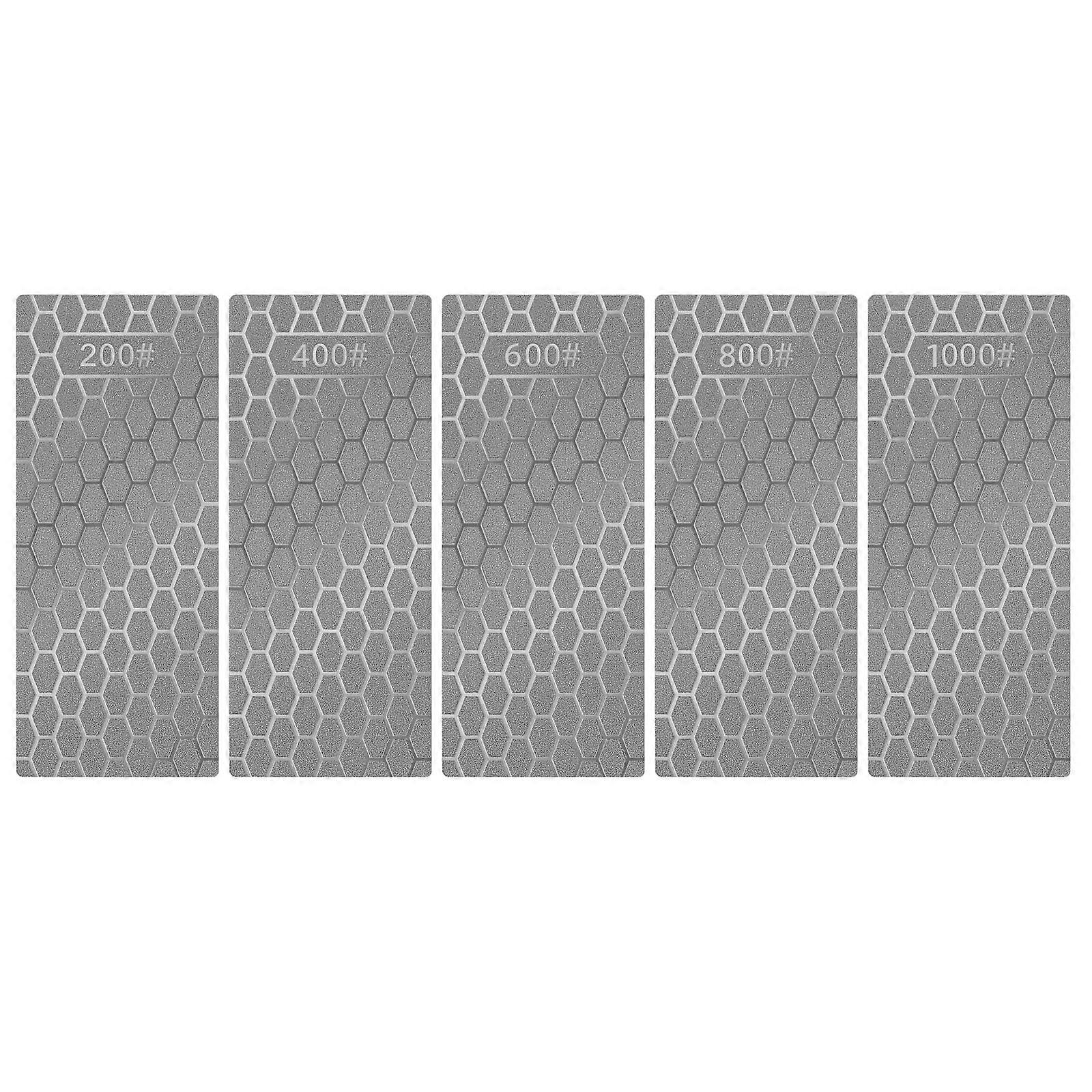 5 Pcs Diamond Sharpening Stones Efficient Diamond Sharpening Plates with Honeycomb Surface