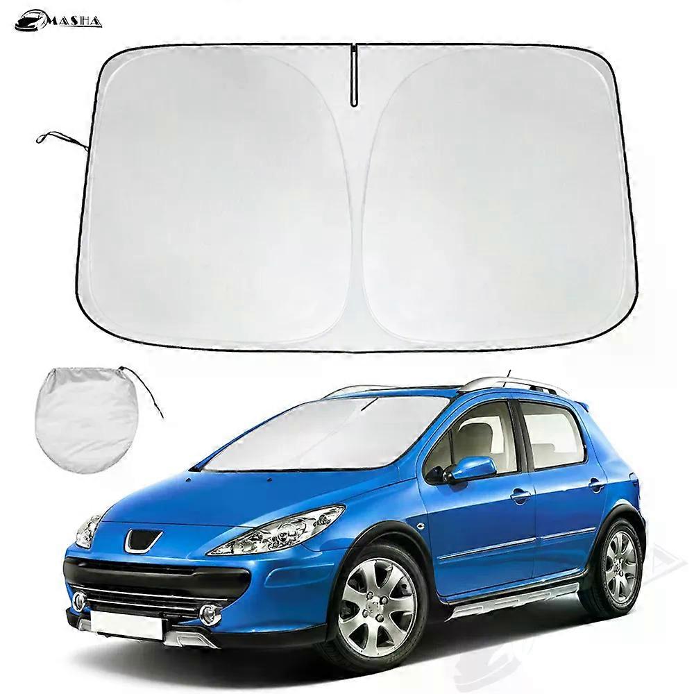 Windshield Sun Shade For Peugeot 307 Window Sunshade Sun Visor Protector Foldable Blocks UV Rays Keep Your Car Cooler