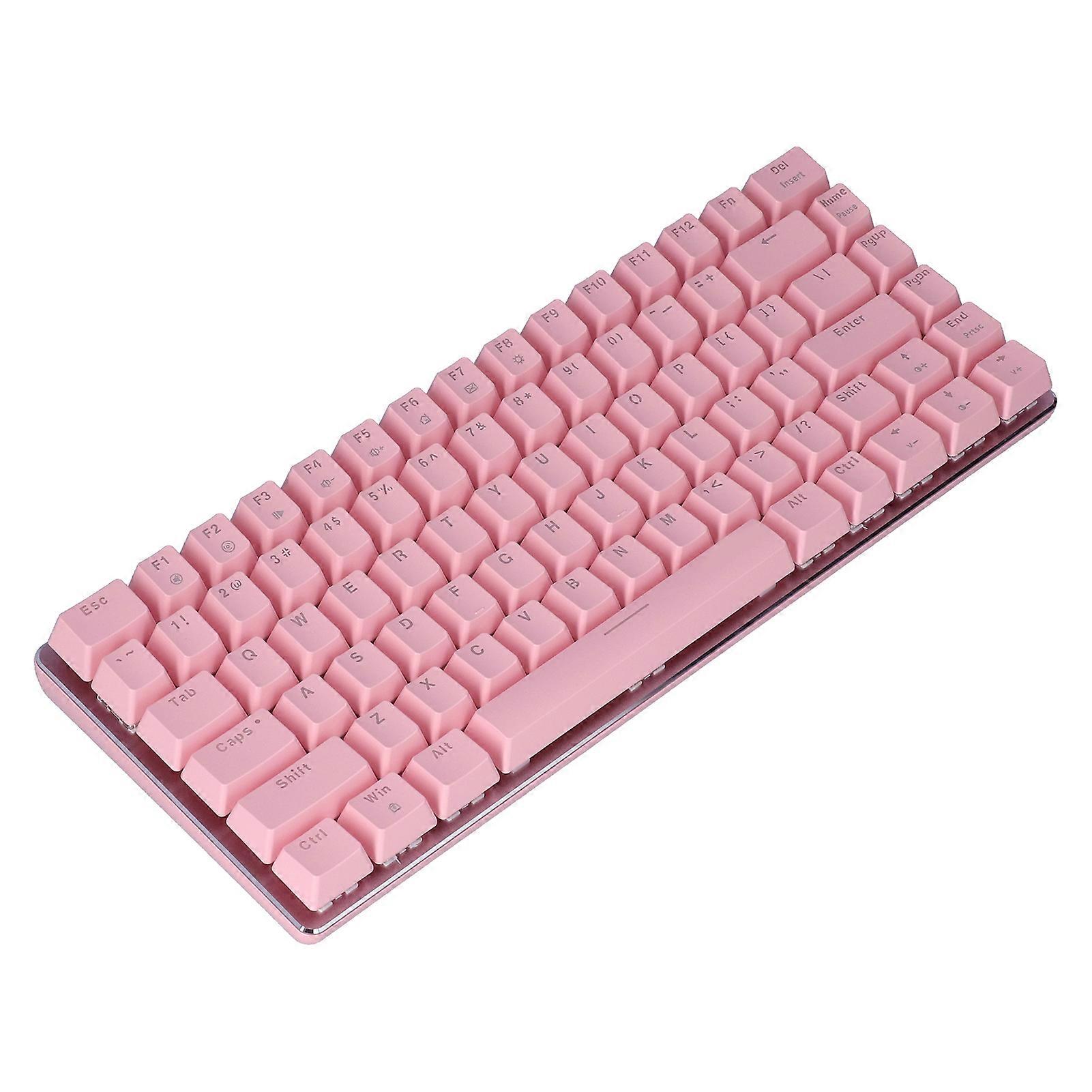 AK33 82-Key White LED Mechanical USB Keyboard Red Switch