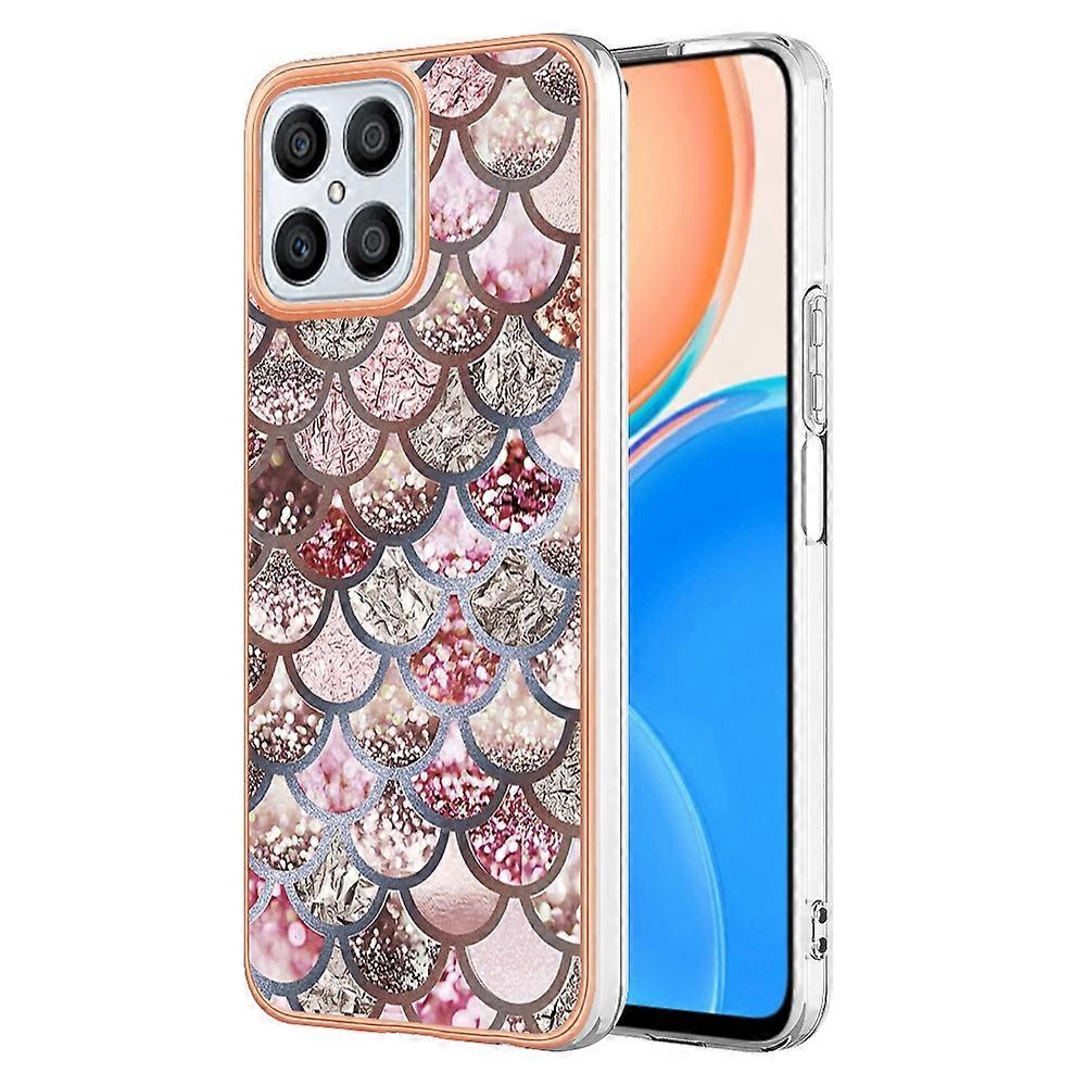 For Honor X8 4G Electroplating IMD TPU Phone Case