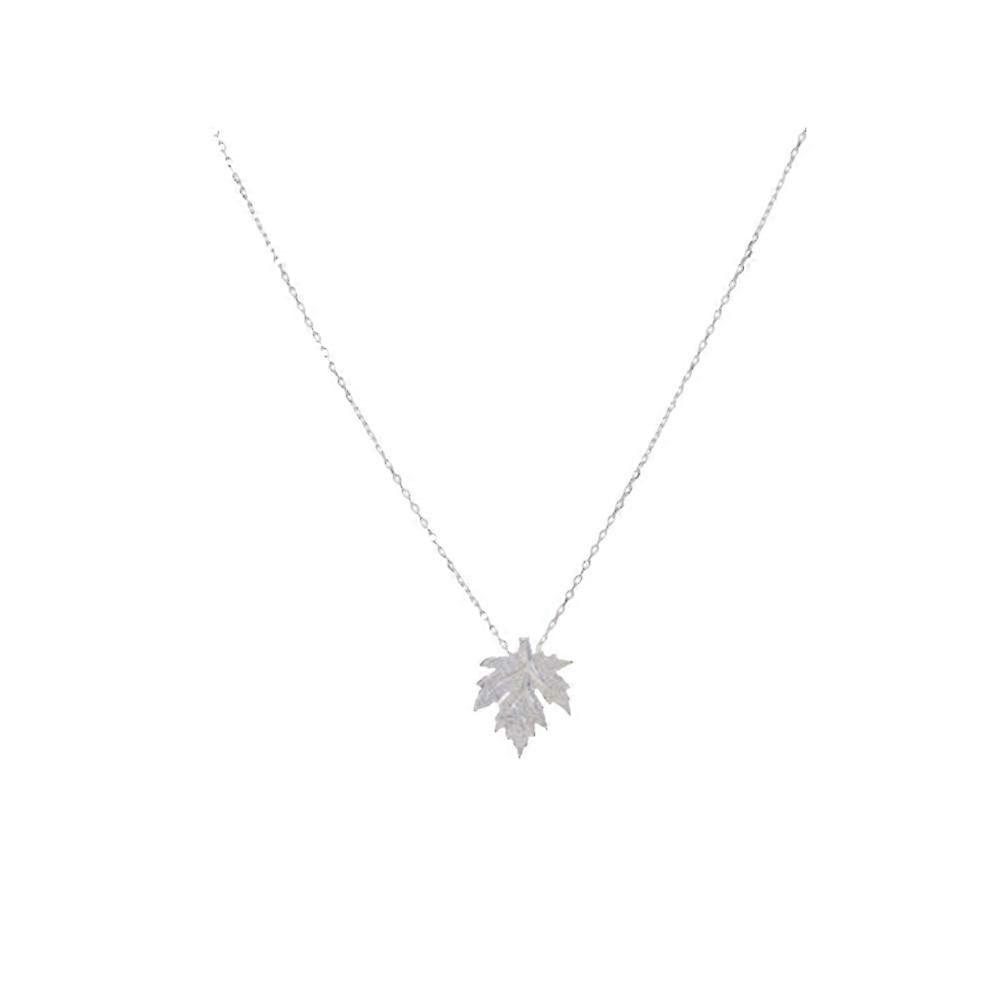Gold Silver Maple Leaf Leaf Autumn Necklace Necklace