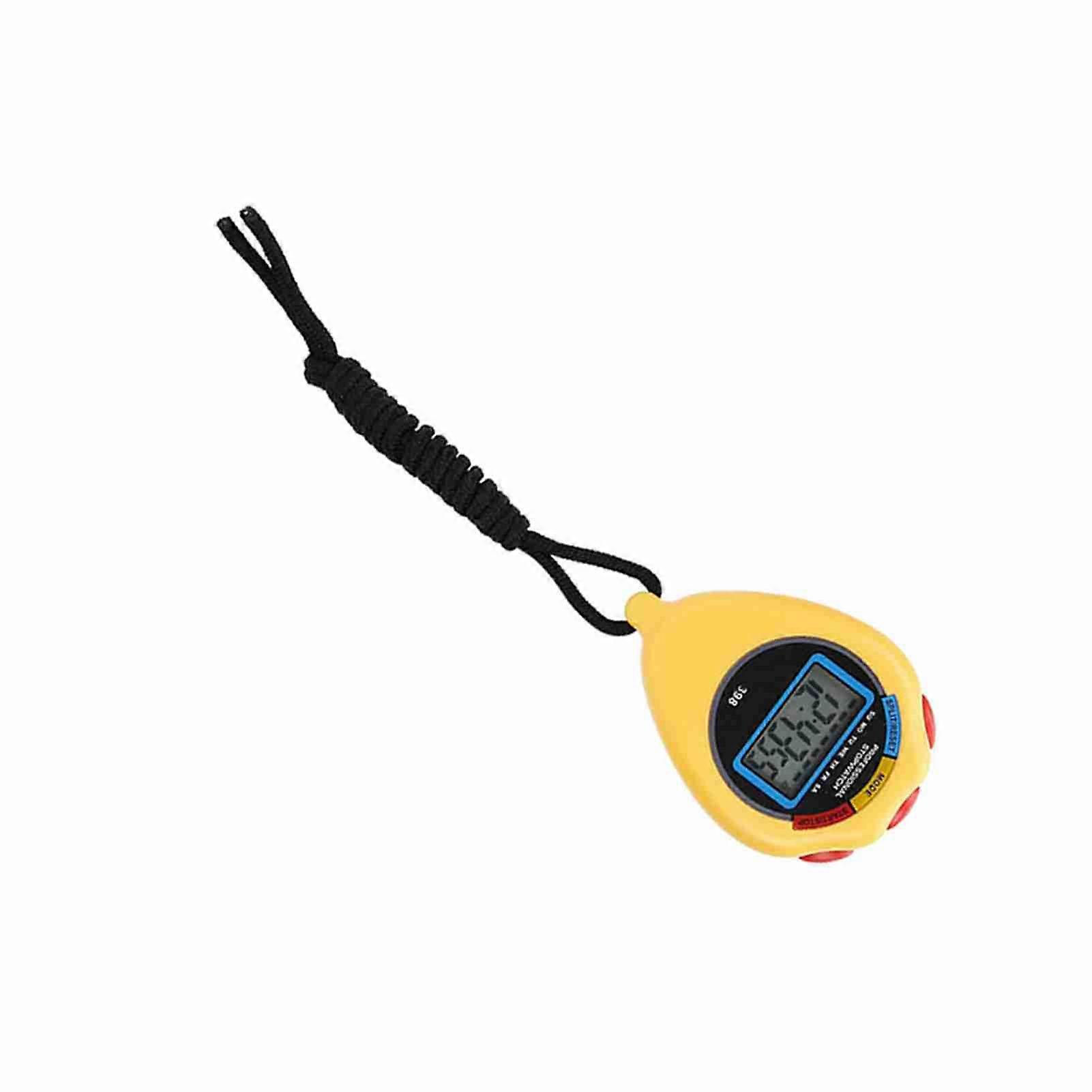Professional Sports Timer, Athletics Electronic Stopwatch Timer for Racing Running SwimminG Yellow