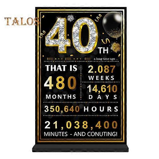 Wszystkiego najlepszego z okazji urodzin plakat akrylowy znak 30/40/50/60/65/70/80 urodziny prezenty stół plakat tablica dekoracyjna na artykuły urodzinowe