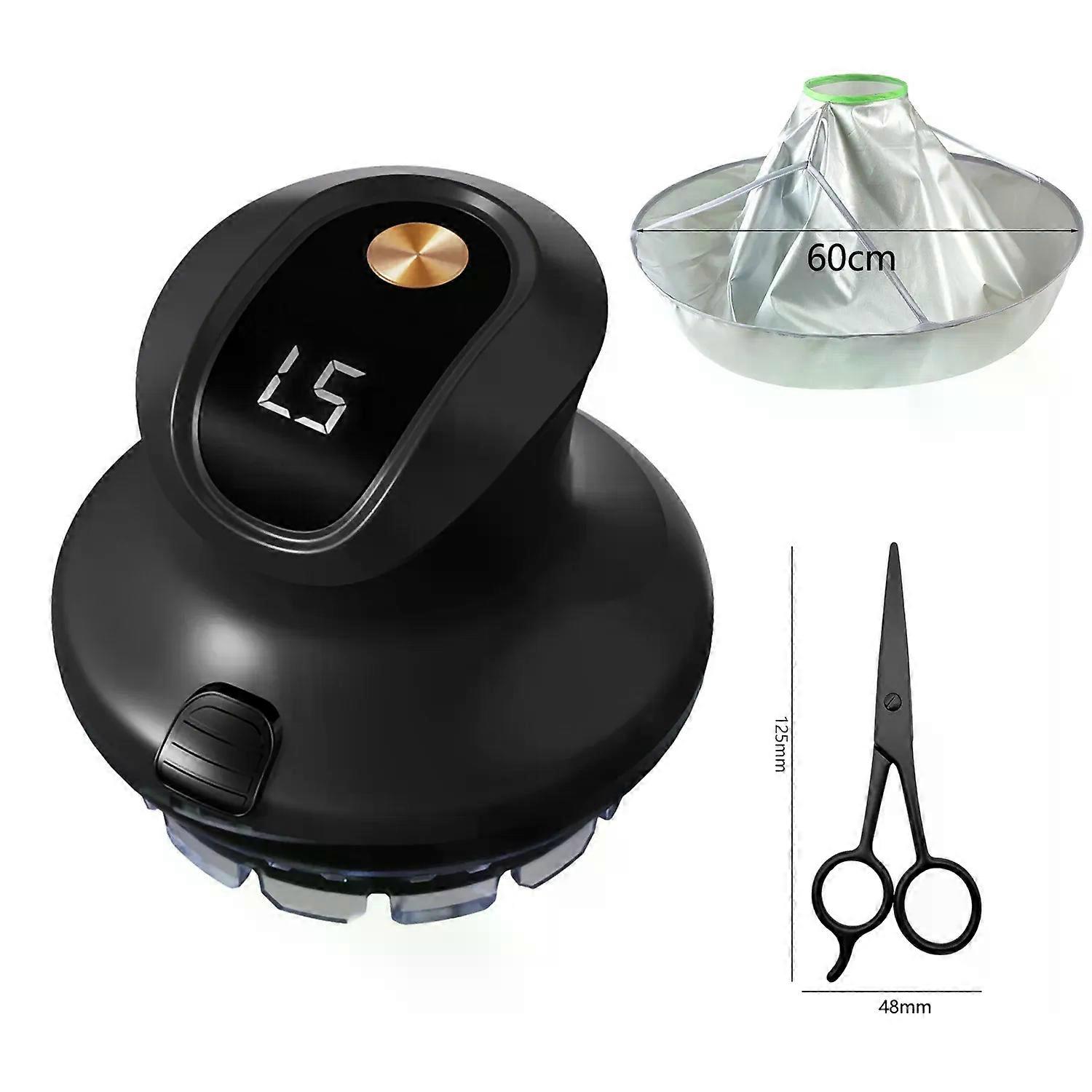 Wireless Circular Hair Clipper with LED Display, 2025 New Circular Fast Hair Clipper, 3-12mm Length Adjustable Self-hair Kit