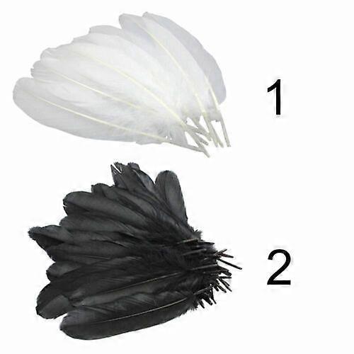 50x 15-20cm Artificial Large Goose Feathers DIY Art Handmade Feather Craft Decor