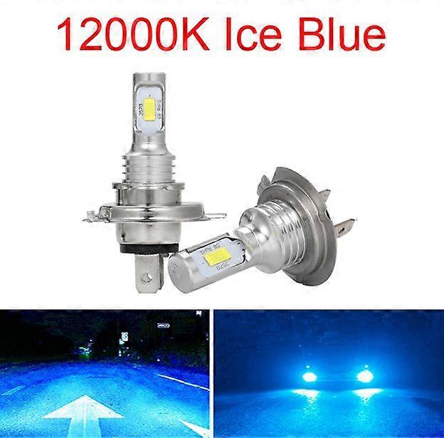 2Pcs H7 H4 LED CSP Car Led Fog Light Headlight H8 H11 H9 9005 9006 HB4 H1 H3 Bulb Auto Driving Running Light 12V 6000K 4300K