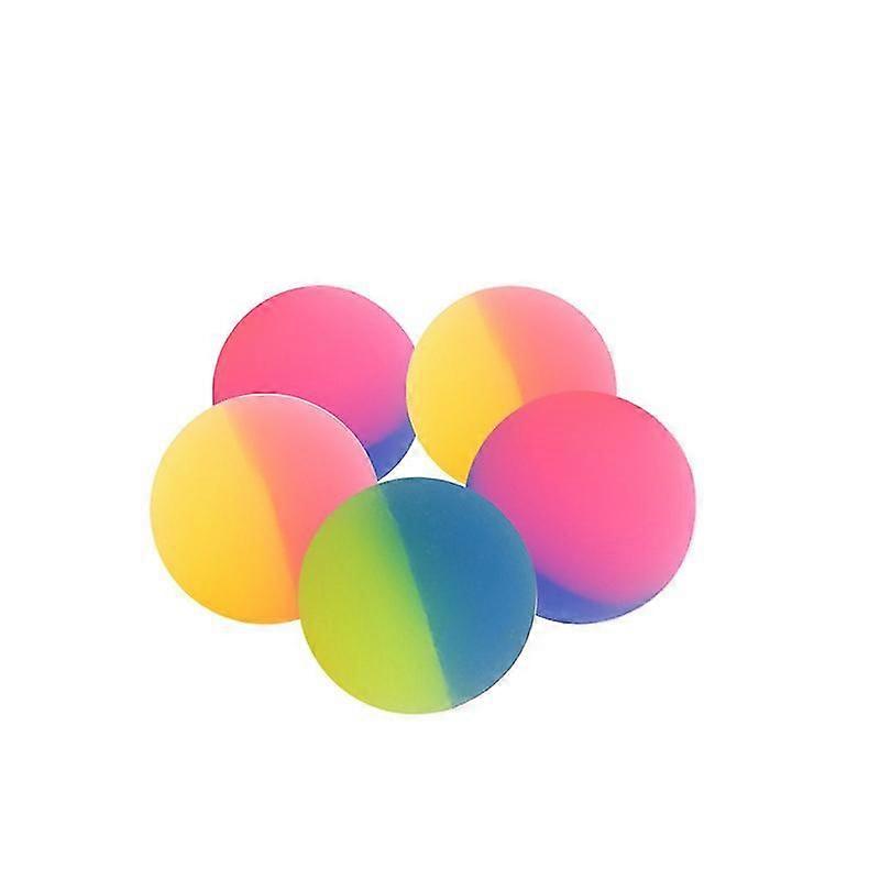 Assorted Bouncy Balls For Kids - Set Of 5, High Bounce And Frosty Look