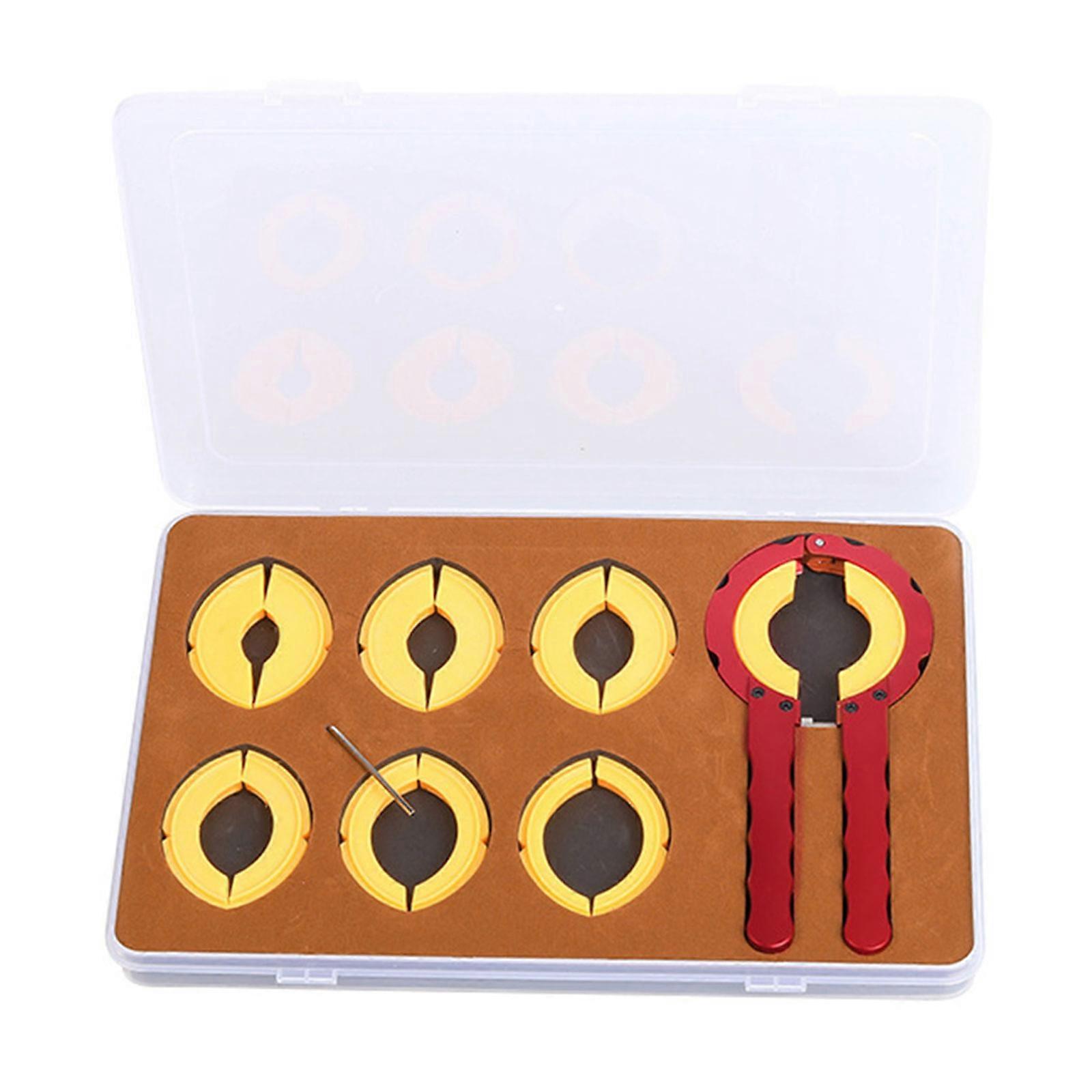 Professional Watch Bezel Opener Removal Tool Watch Rotating Outer Rings Removal Tool Set for Watchmakers Watch Repair Red