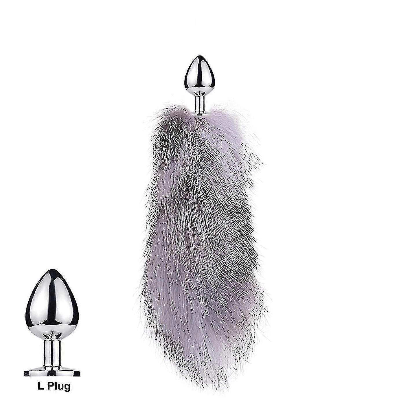 Tail Plug-in Fox Tail Cat Small Props Real Hair Small Tail Detachable Dog Playing Sp