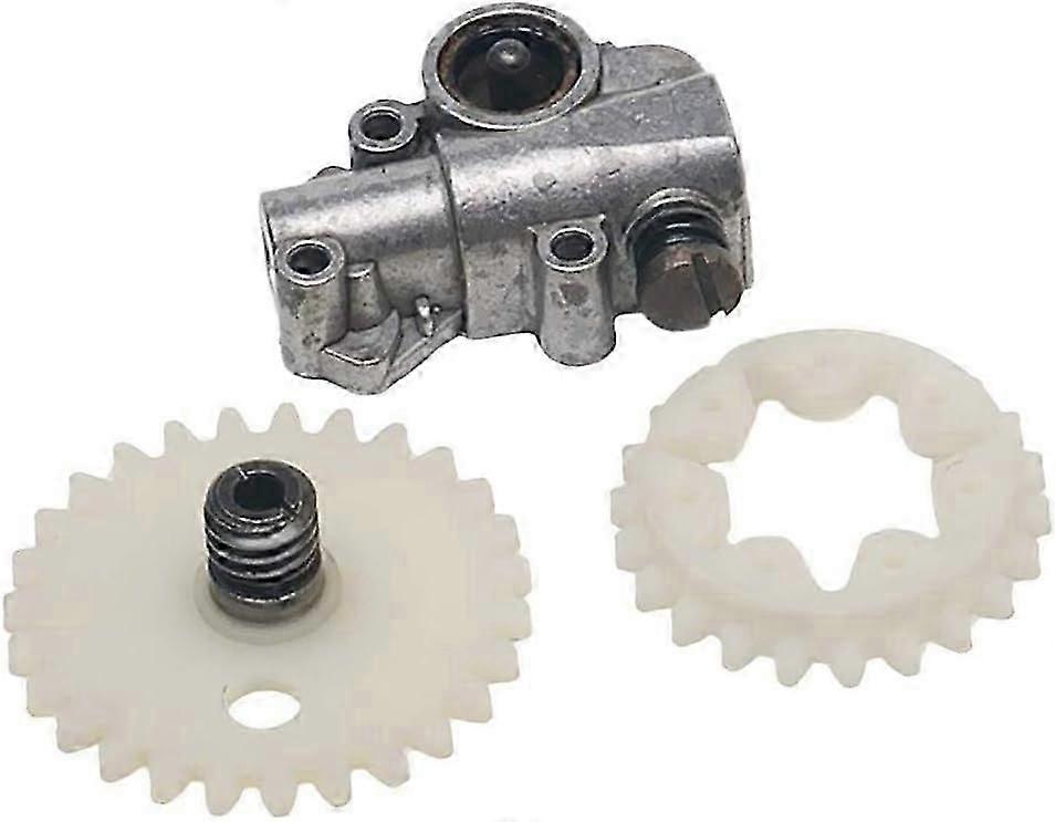 Oliepomp Wormwiel Wielcombinatieset Compatibel met Stihl 028 038 048 MS380 MS381 Kettingzaag
