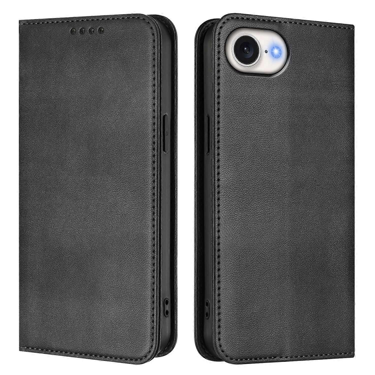 For iPhone 16e Wallet Cases Retro Texture RFID Blocking Leather Phone Cover