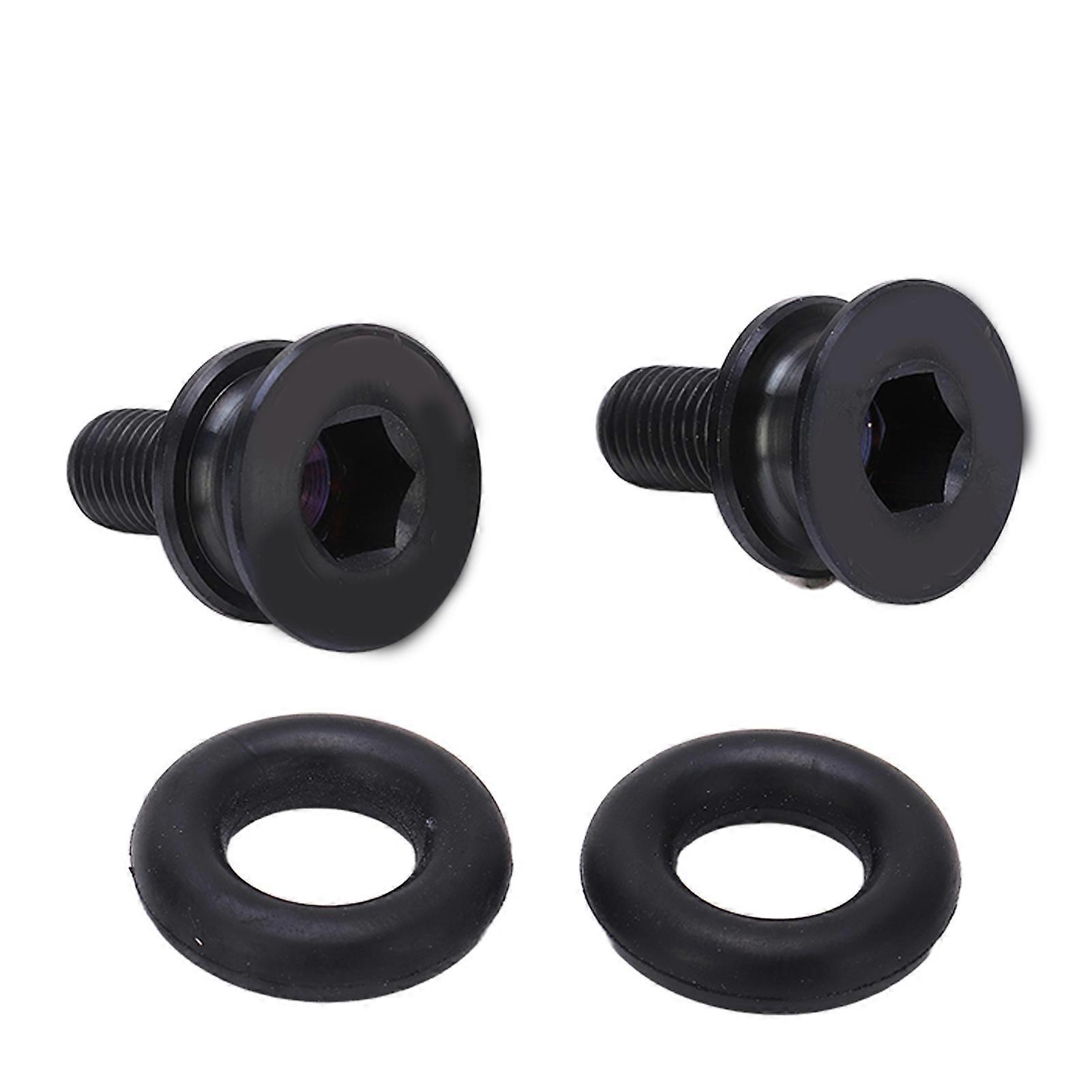 RISK Square Hole Center Shaft Fixing Screw Titanium Alloy Mountain Cycle Crank Bolt Crank Arm Fixing Bolt M8x15mm