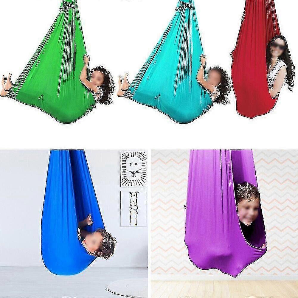 Barnterapi Sensorisk gunga-Yoga gungstol Barn kramar autism Aspergers --