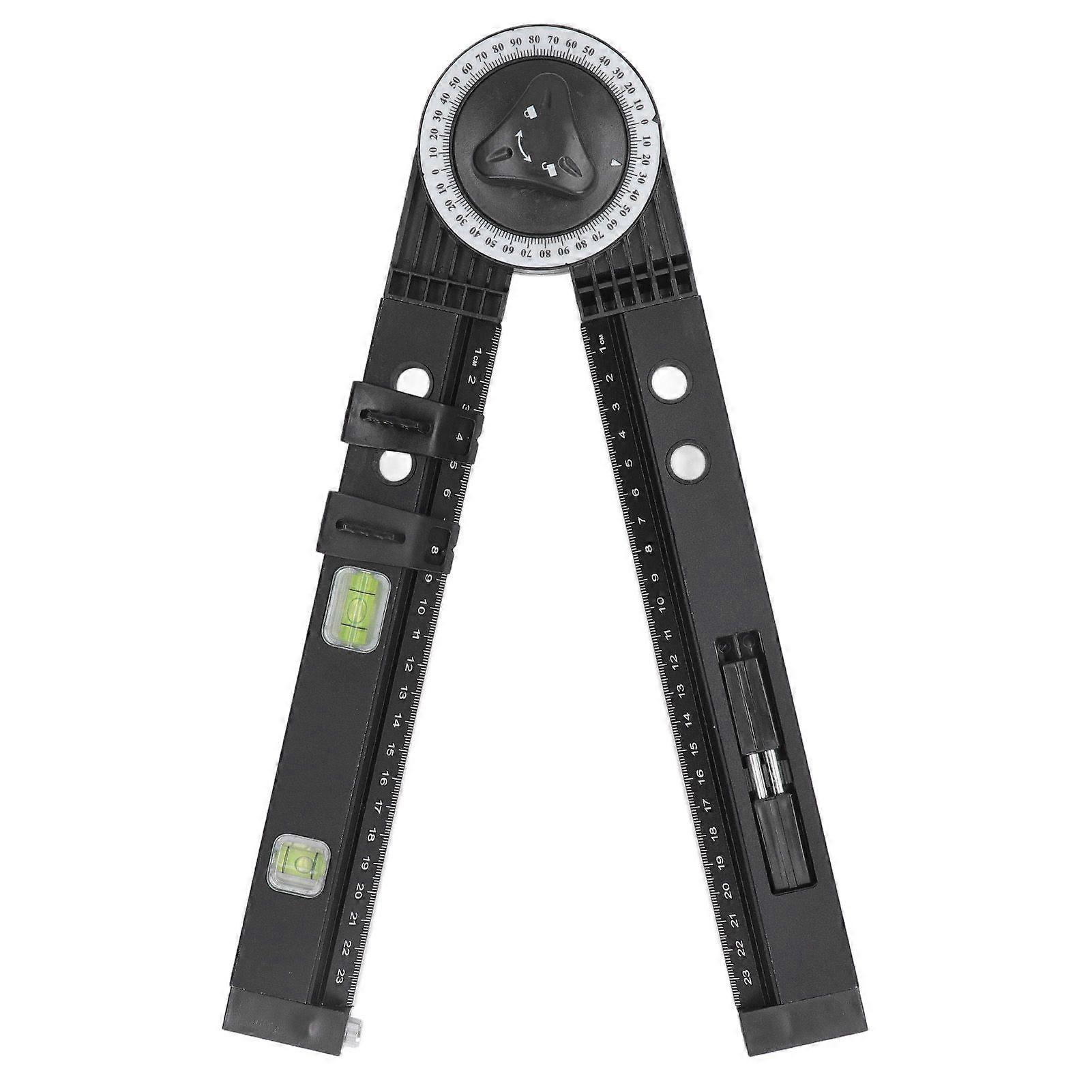 Woodworking Protractor Tool with Spirit Level Gauge Angle Finder Protractor for Carpenter DIY Tools