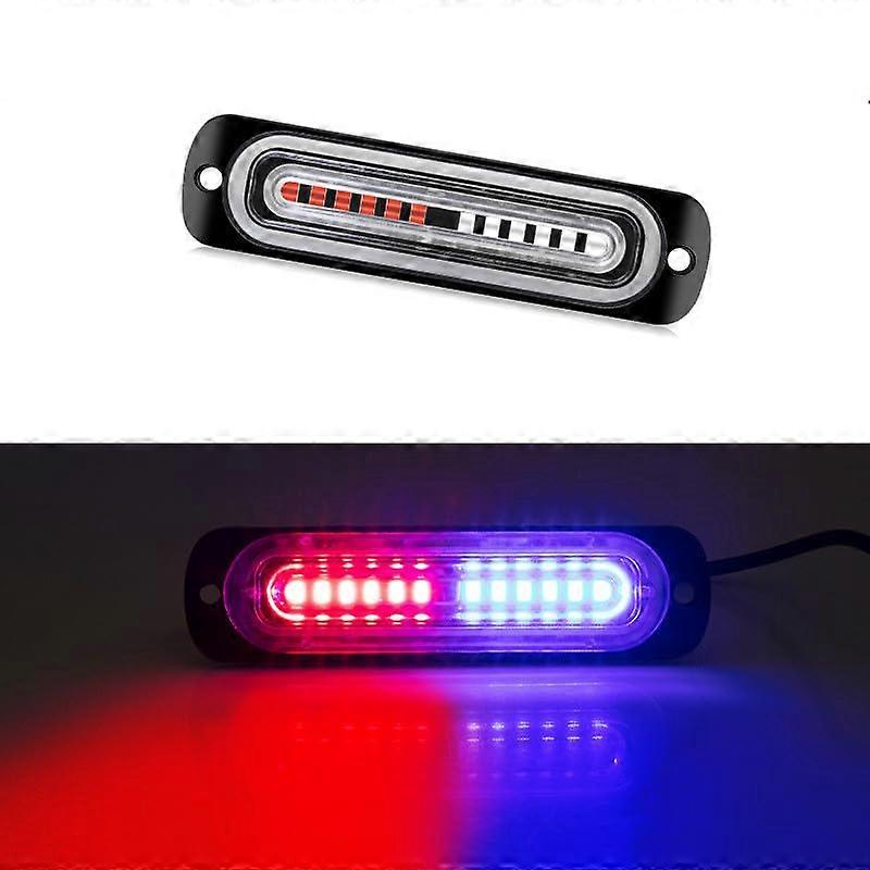 Emergency Strobe Lights,LED Car Strobe Lights 12LED 4Pack Strobe Warning Light 12V 24V