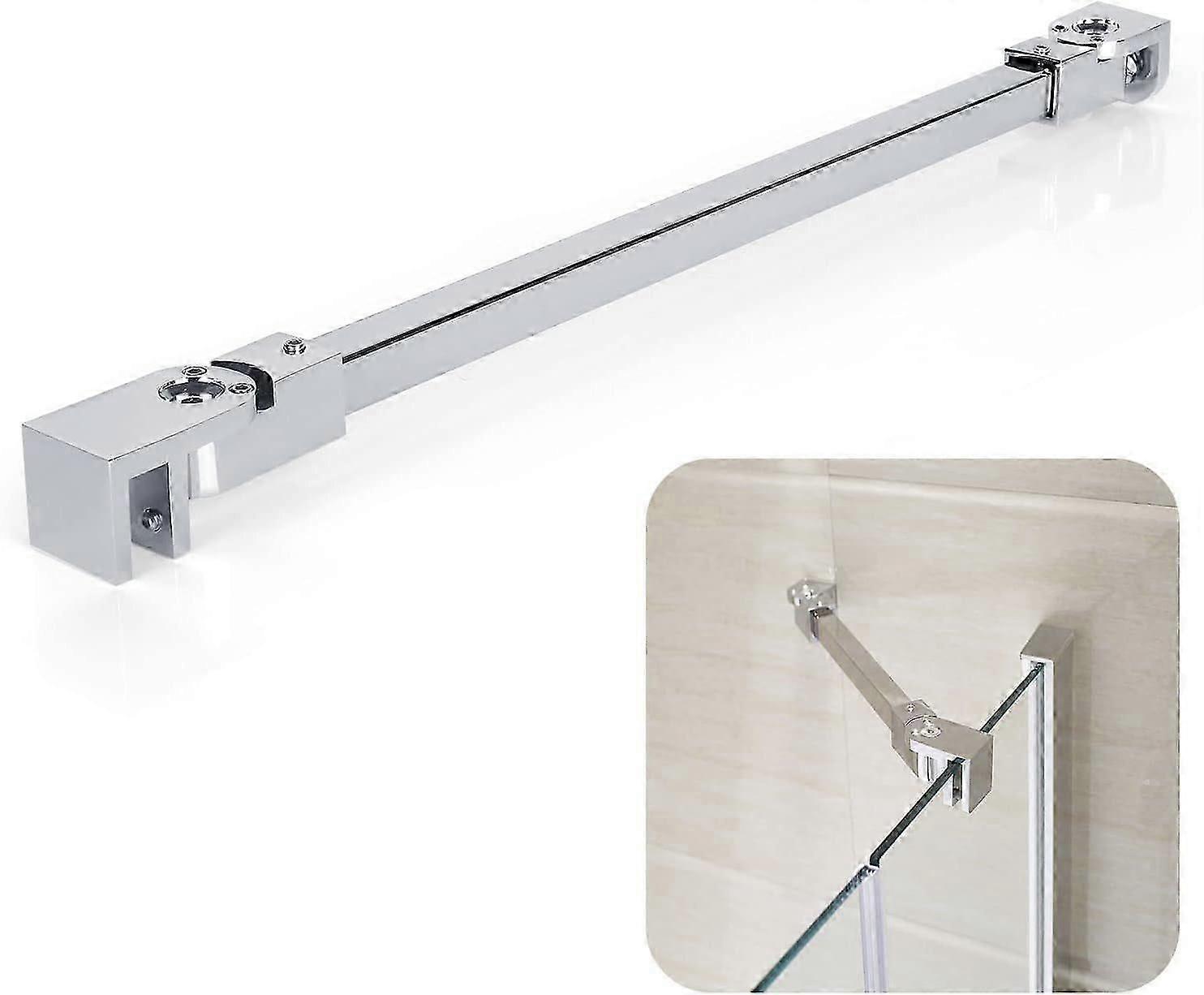 شريط دعم من الفولاذ المقاوم للصدأ مقاس 40 سم ، قوس شاشة زجاجي للدش ، حامل لوحة باب دش بدون إطار لمرفقات الدش ، شريط دعم الجدار إلى الزجاج