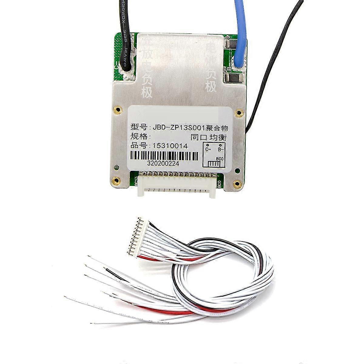 13s 48v 15a Ternary Lithium Battery Protection Board Bms Same Port With Equalization Temperature Co