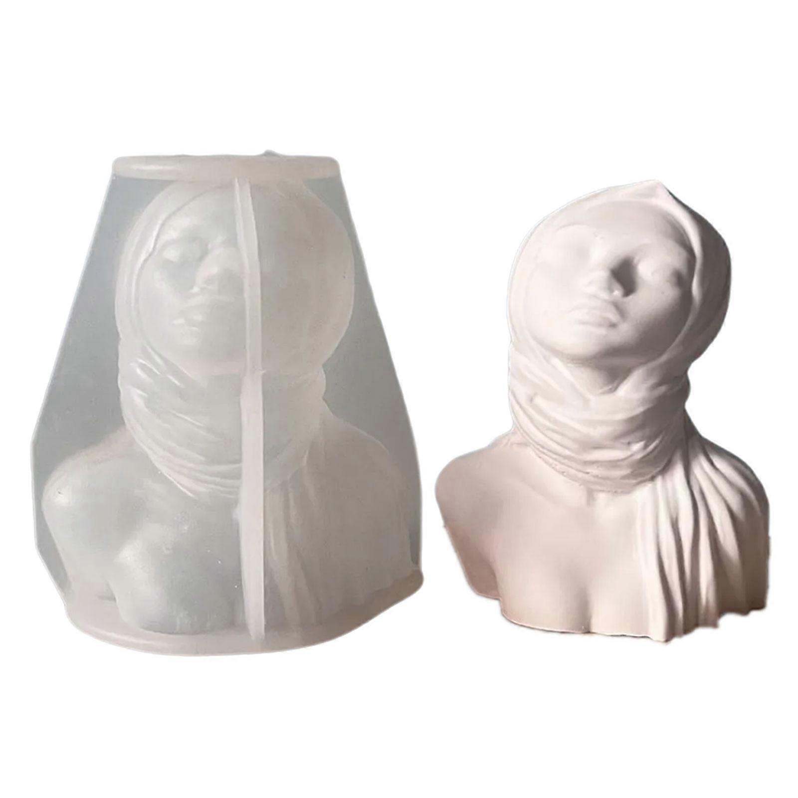 Female Statue Silicone Candle Molds for Epoxy Resin Candle Soap Figurine Silicone Candle Molds for Gypsum Decoration