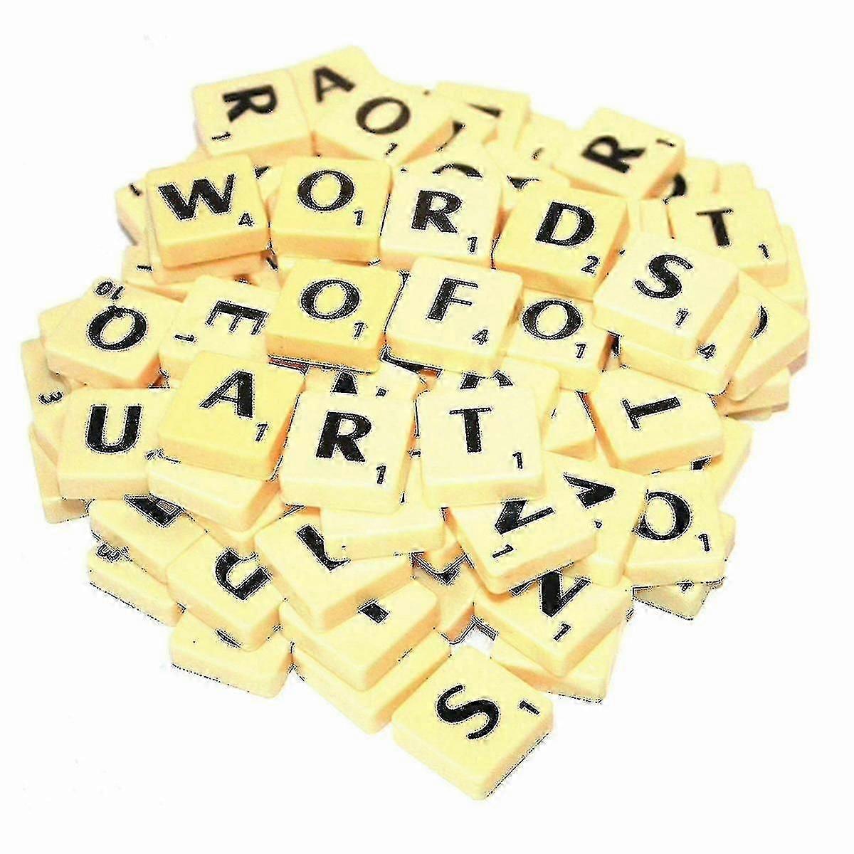 A-z Plastic Scrabble Tiles Alphabets Letters With Score Numbers - SS