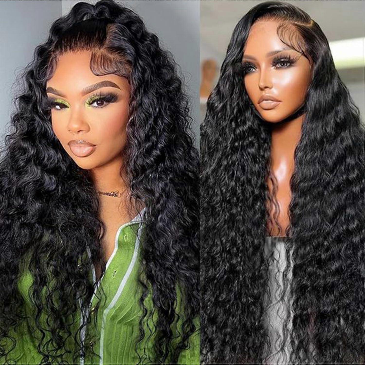 5x5 HD Lace Closure Wigs Human Hair Wear And Go Glueless (Black, 22 Inch) Ref: 4707