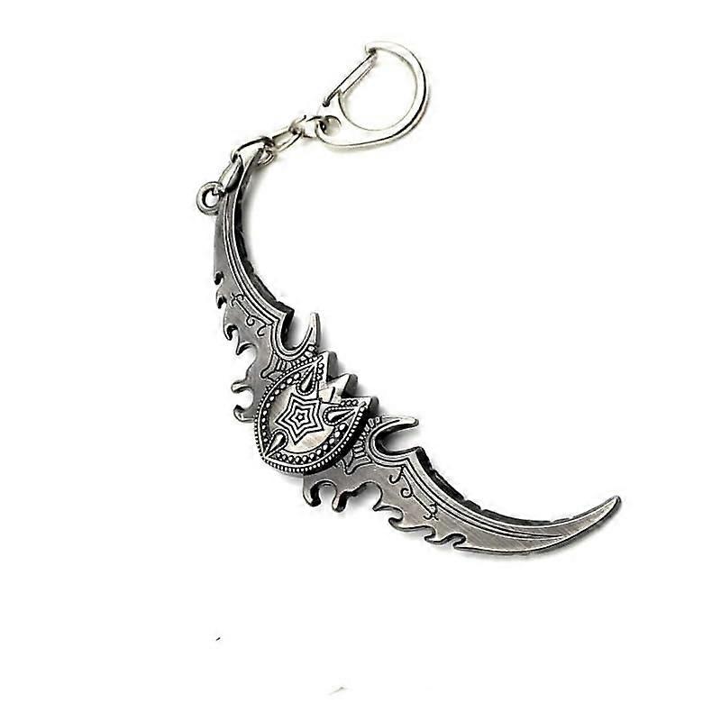Wow Weapon Warglaive of Azzinoth Sword Keychain Metal Keyring Cosplay Accessories (Warglaive of Azzinoth)
