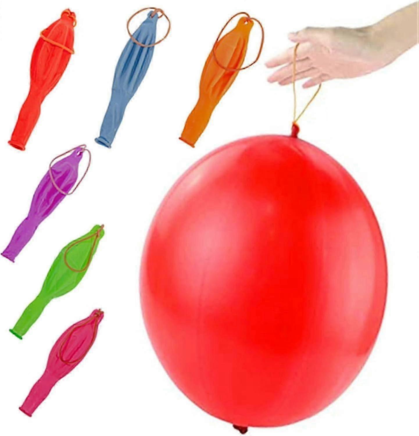 50PCS بالونات لكمة كبيرة للأطفال ، 14 "الثقيلة بالونات اللكم القوية حزب حشو حقيبة مثالية لألعاب الحزب متعة داخلية أو في الهواء الطلق