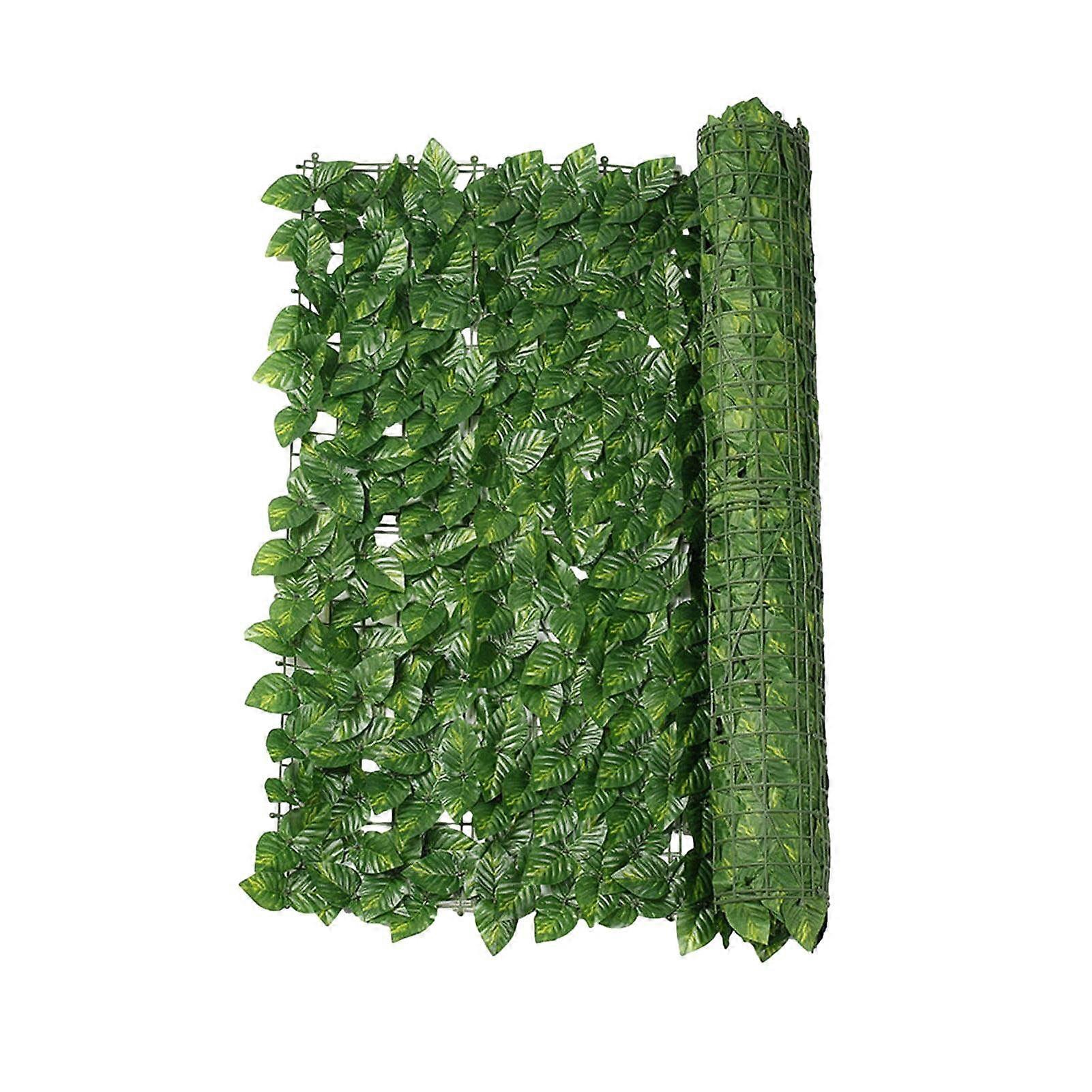 Artificial Ivy Privacy Fence, Faux Greenery Background Ivy Leaf Hedge Fence, Outdoor 0.5 X 3 M