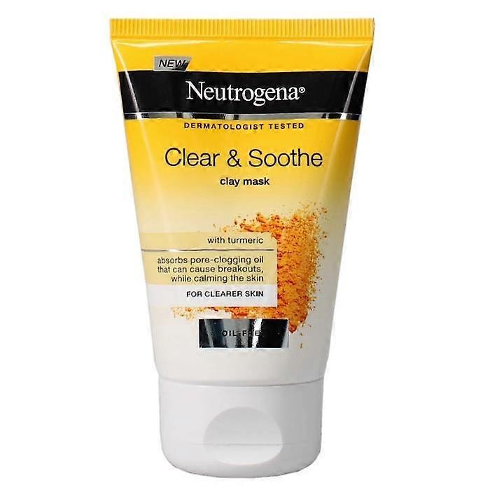 Neutrogena Clear & Soothe Clay Face Mask with Turmeric 50ml for Clearer Skin