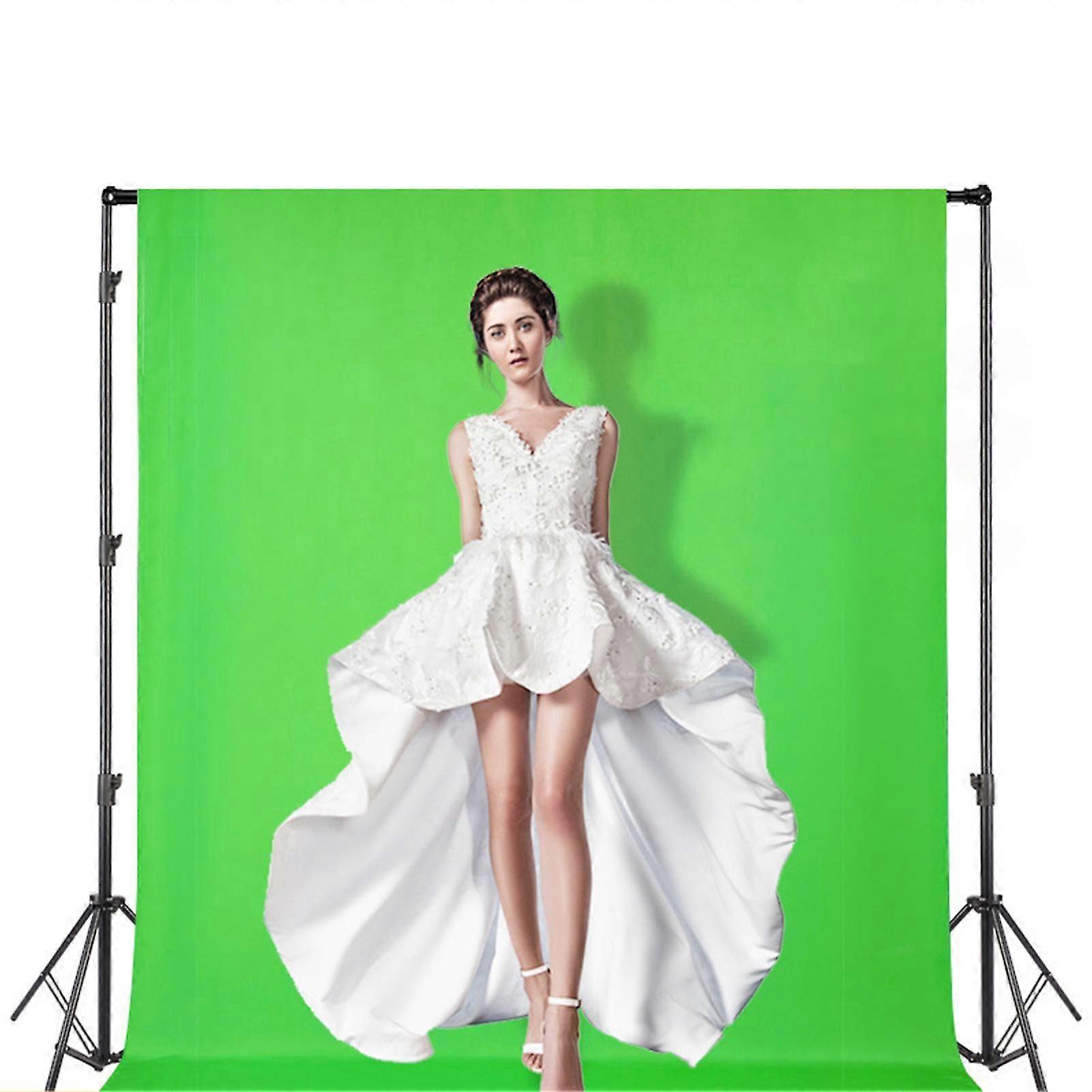Green Screen Backdrop Opaque Double Thickness Non-fading Washable Short Video Props Vertical Photo Background Screen Cloth Sci-Fi Effects Supplies