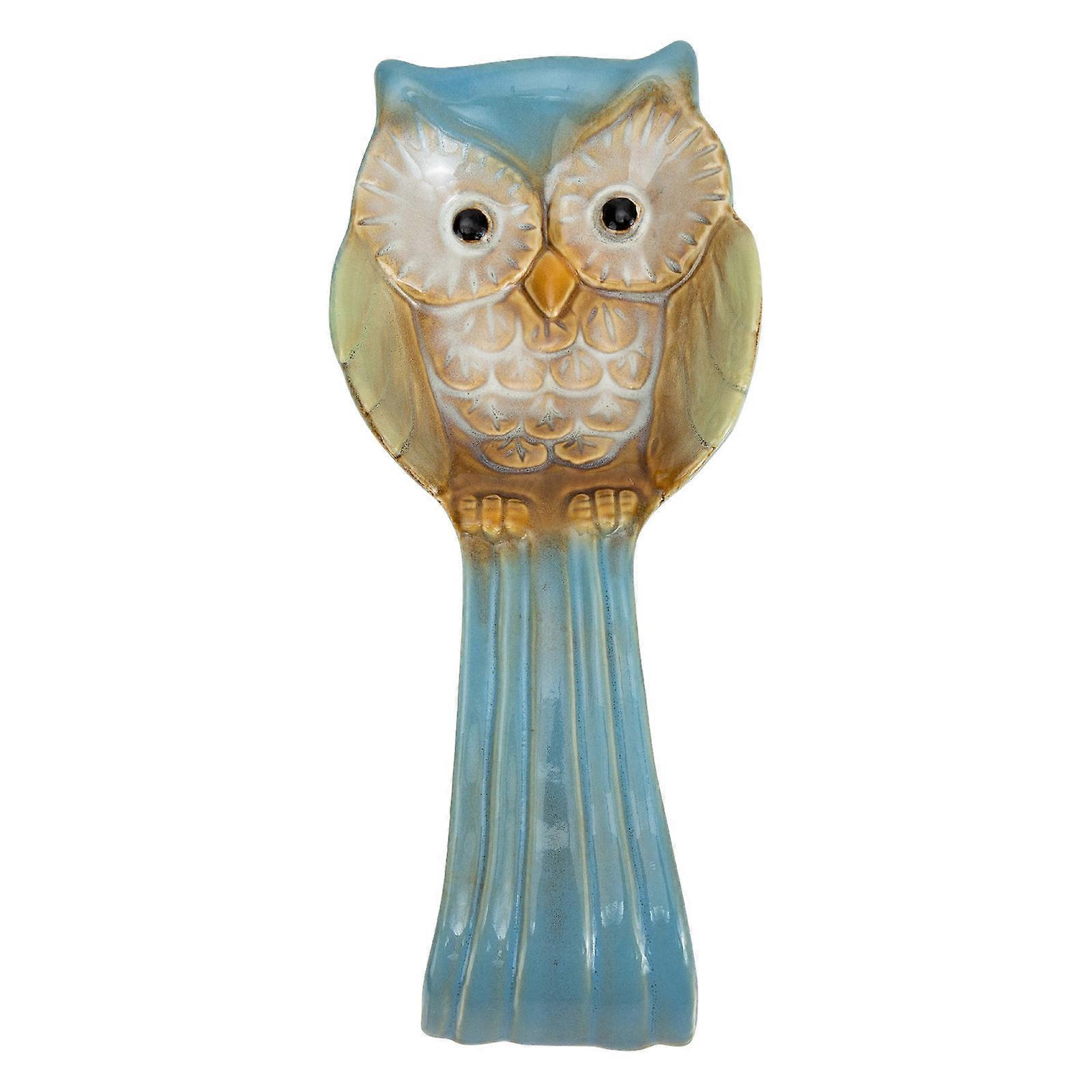 Ceramic Owl Spoon Holder & Utensil Organizer for Kitchen – Stylish, Practical Storage Rack for Home or Restaurant Use
