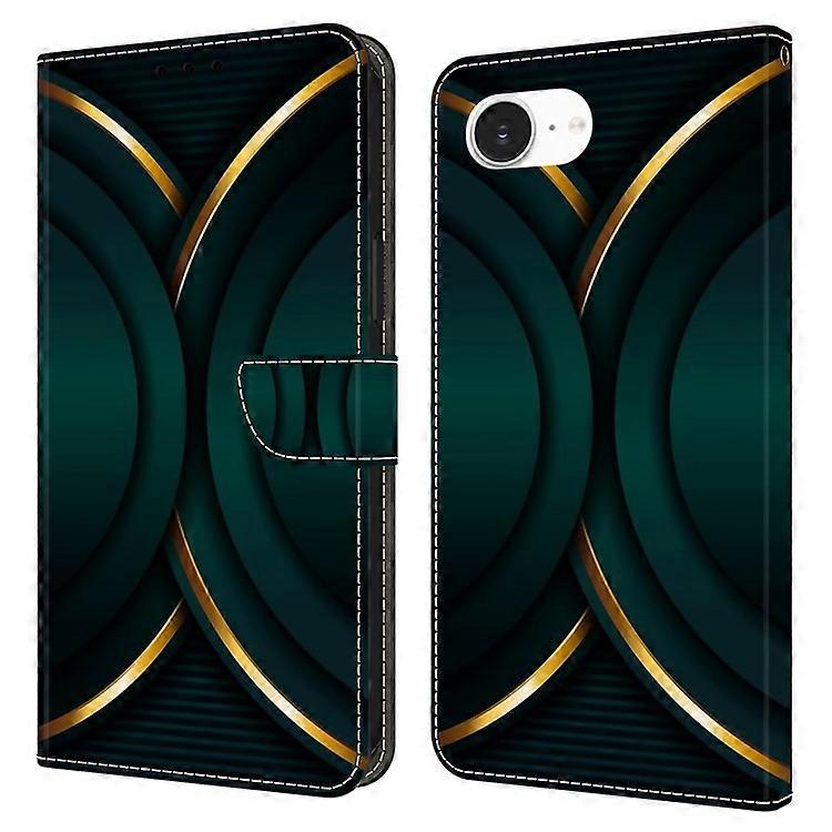 Compatible For iPhone 16e Case 3D Pattern PU Leather Wallet Phone Cover with Stand
