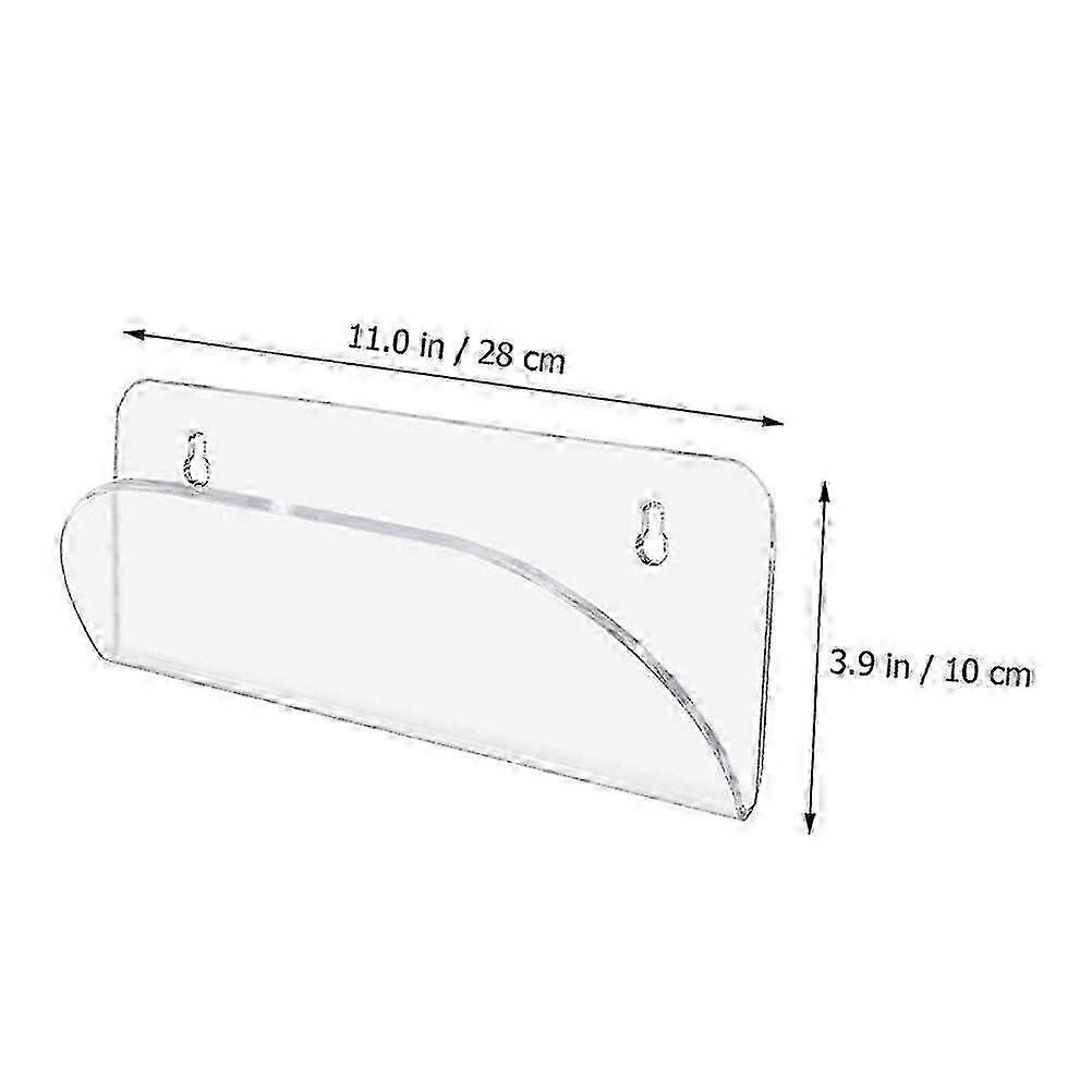 Acrylic Skateboard Wall Mount Display Rack - 28x10cm