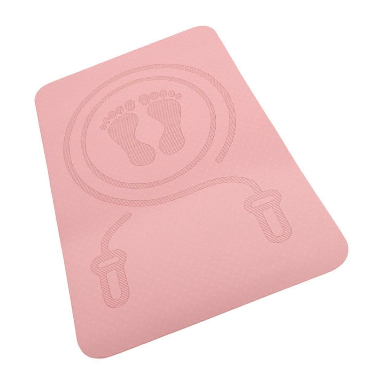 Non-Slip Skipping Rope Mat TPE Pink, Jump Rope Training Mat, Quiet Exercise Mat For Jumping, High-Quality Fitness Mat