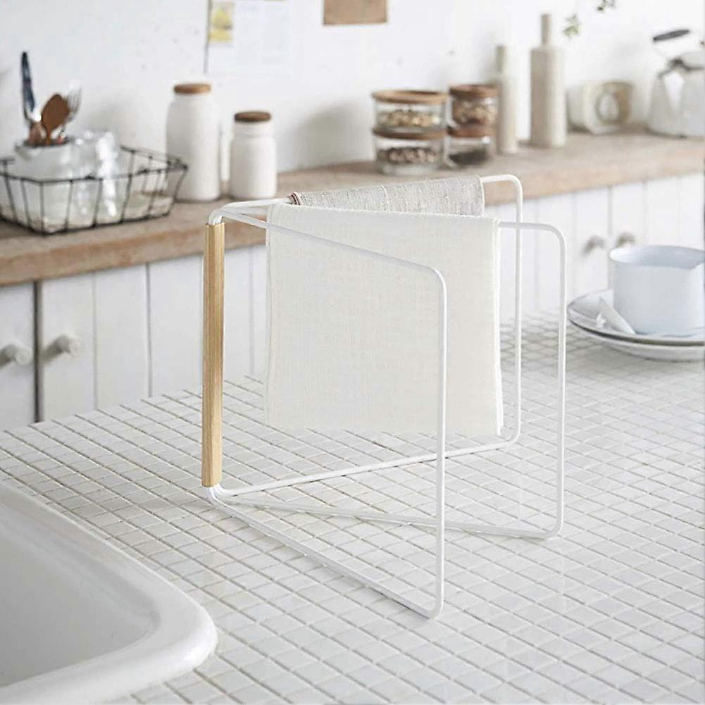 Porte-serviettes de comptoir pliable, support extensible à 360° en acier inoxydable