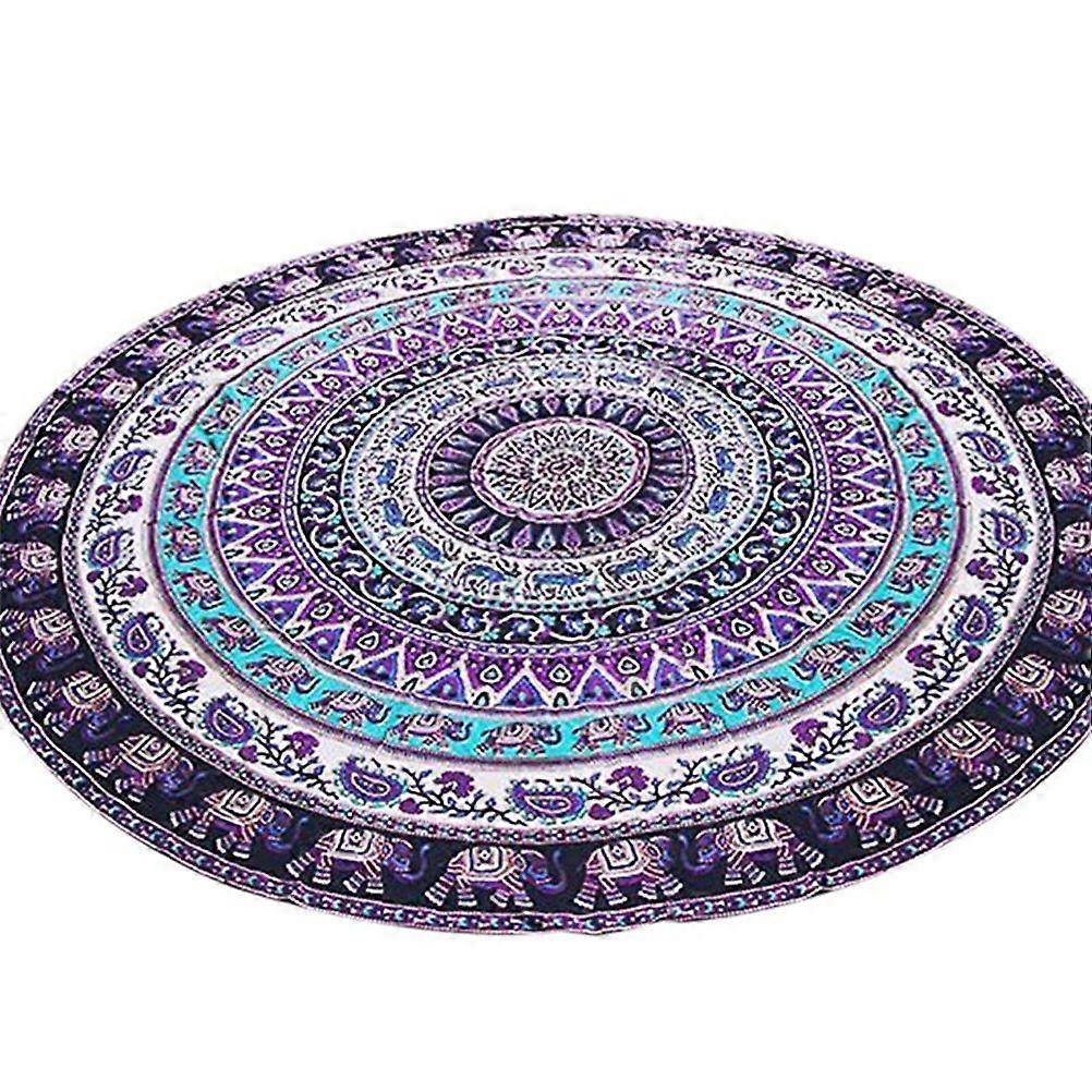 Mandala Large Round Beach Blanket Ultra Multi-Purpose Towel (Random Color)