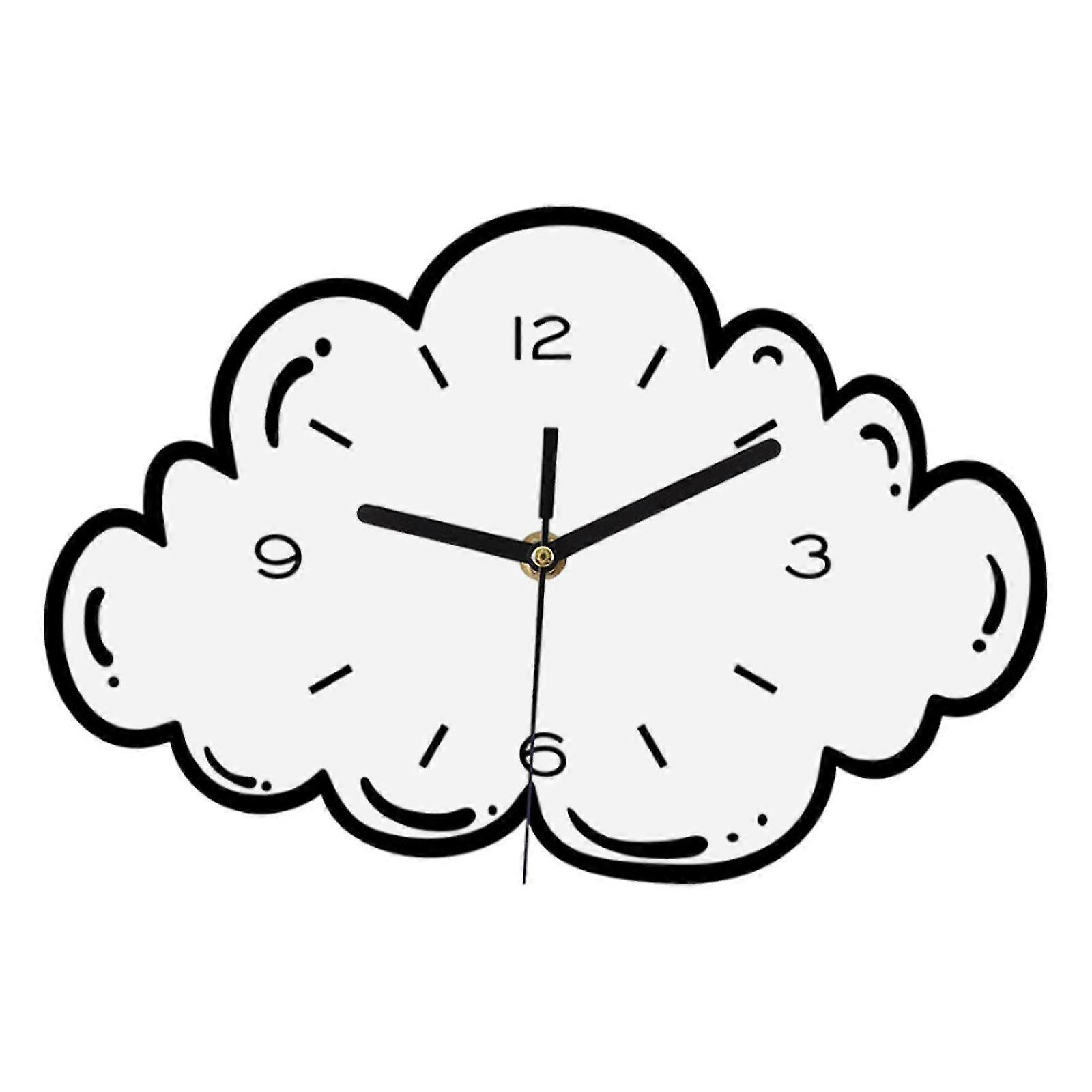 Acrylic Decorative Wall Clock Cute Design for Home and Nursery, Creative Hanging Timepiece Ideal for Indoor Kids Rooms