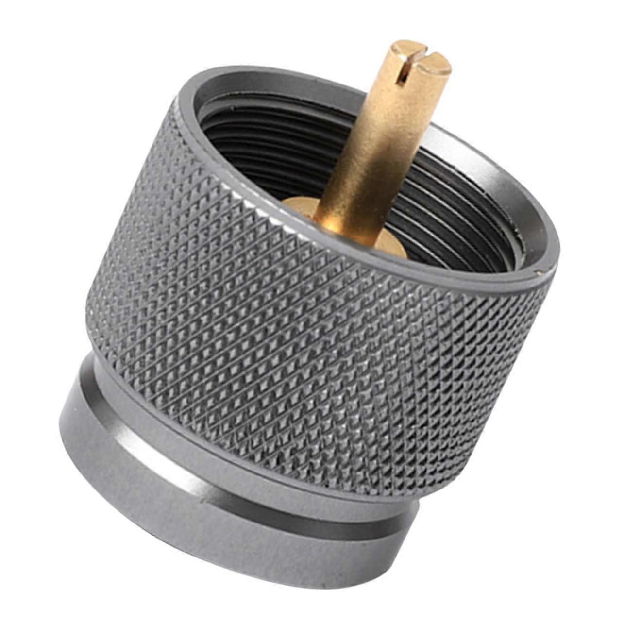 Gas Tank Adapter with Indicator for Refill, Portable Alloy Stove Adapter, Compatible with Camping Gas Bottles