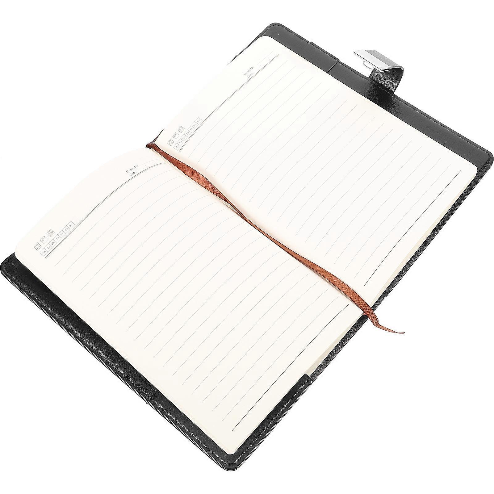 Notepad With Password Lock Vintage Style Journal For Users present Recipients Black 22x15x3cm 1Pc