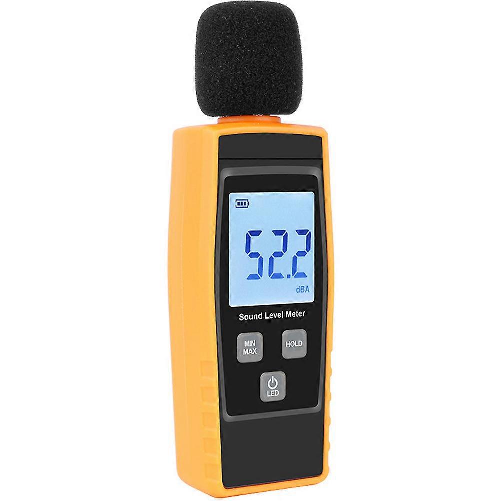 Level Meter with Backlight LCD Display, Portable Sound Pressure Tester for Classroom and Environment with Data Hold, Auto Power Off, and Frequency