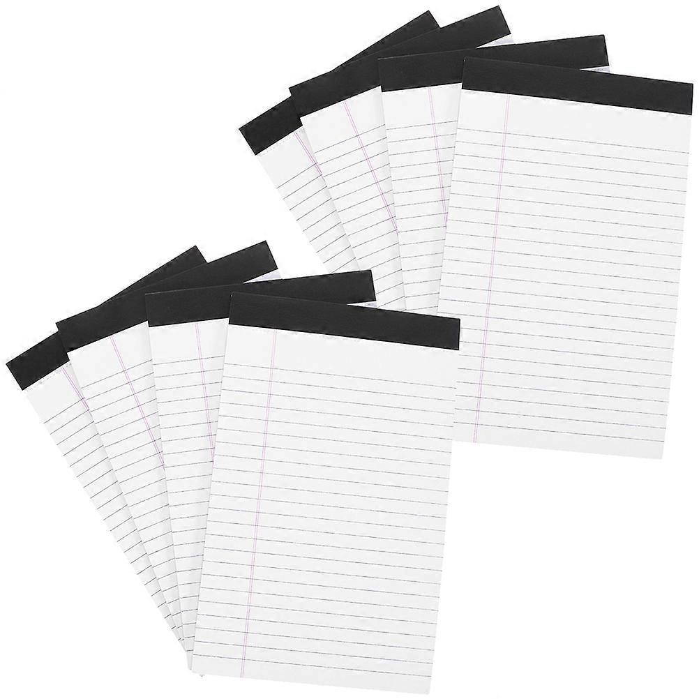 8pcs Tearable Legal Notepad, Portable Ruled Memo Pad for Home, Office, School Use – Wide Ruled, Nonstick Design for Notes, Tasks, Projects