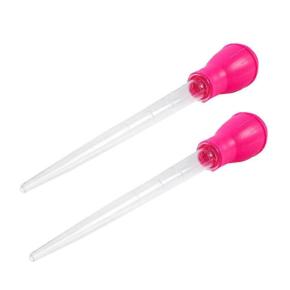 Aquarium Cleaning Tools Fish Tank Cleaner TPR Material Water Changing Pink 11.0 1.2 1.2in 2Set