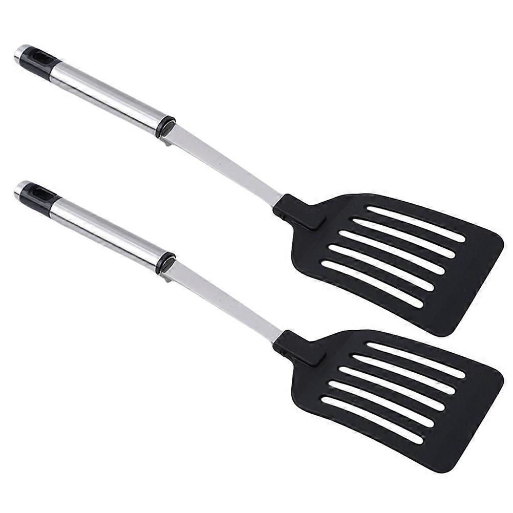 Stainless Steel Cooking Turner Set for Non Stick Pans – 2 Pcs Kitchen Utensils for Stirring and Flipping – Ideal for Home Chefs and Cooking