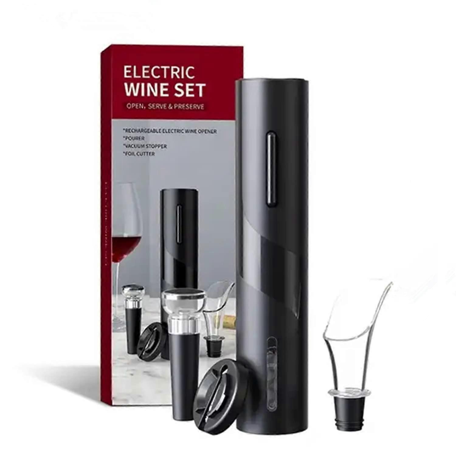 Rechargeable Automatic Electric Corkscrew with One-Button Operation