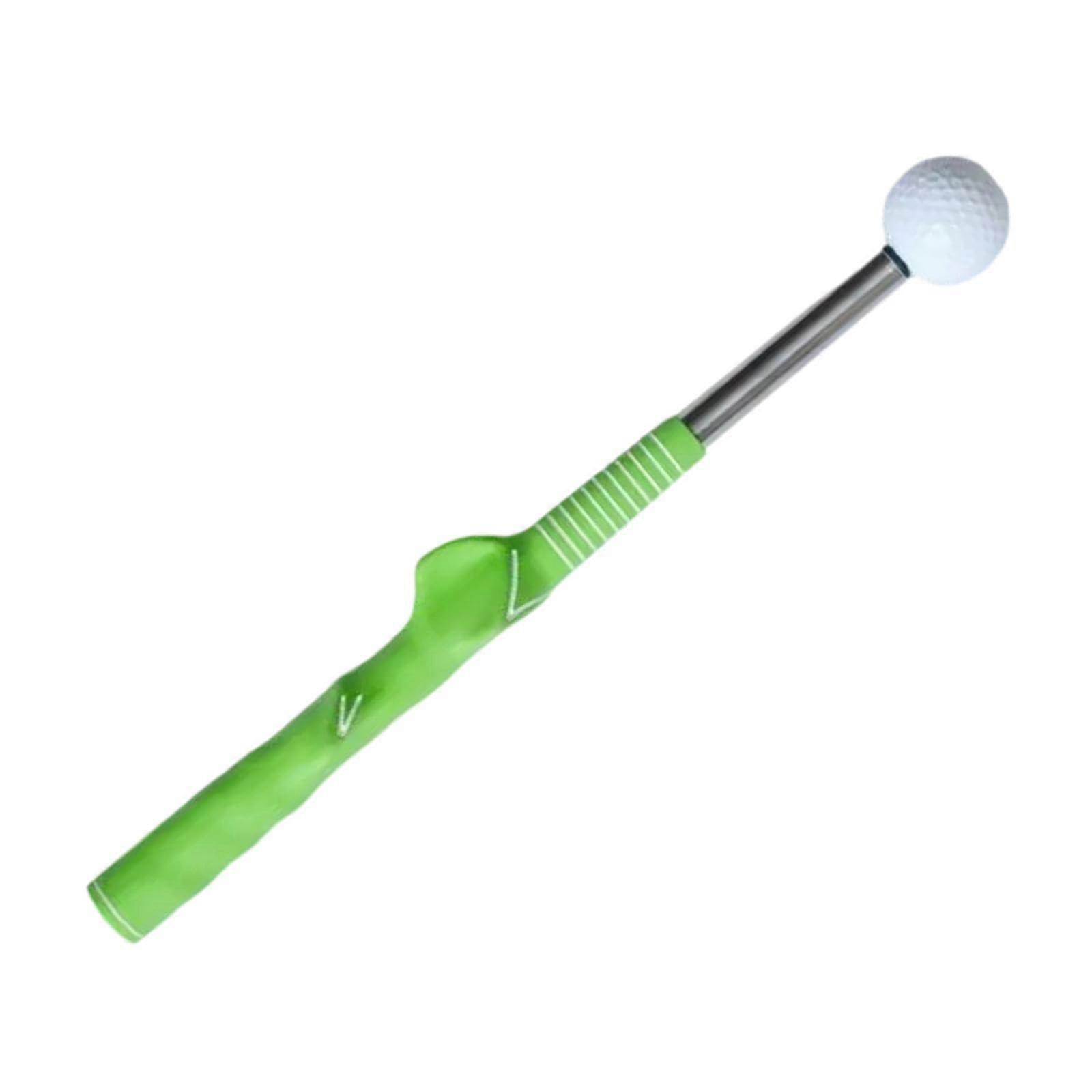 Golf Swing Training Tool Lightweight Exercise Stick for Speed Flexibility Warm-up Impact Sound Bar for Adults Green
