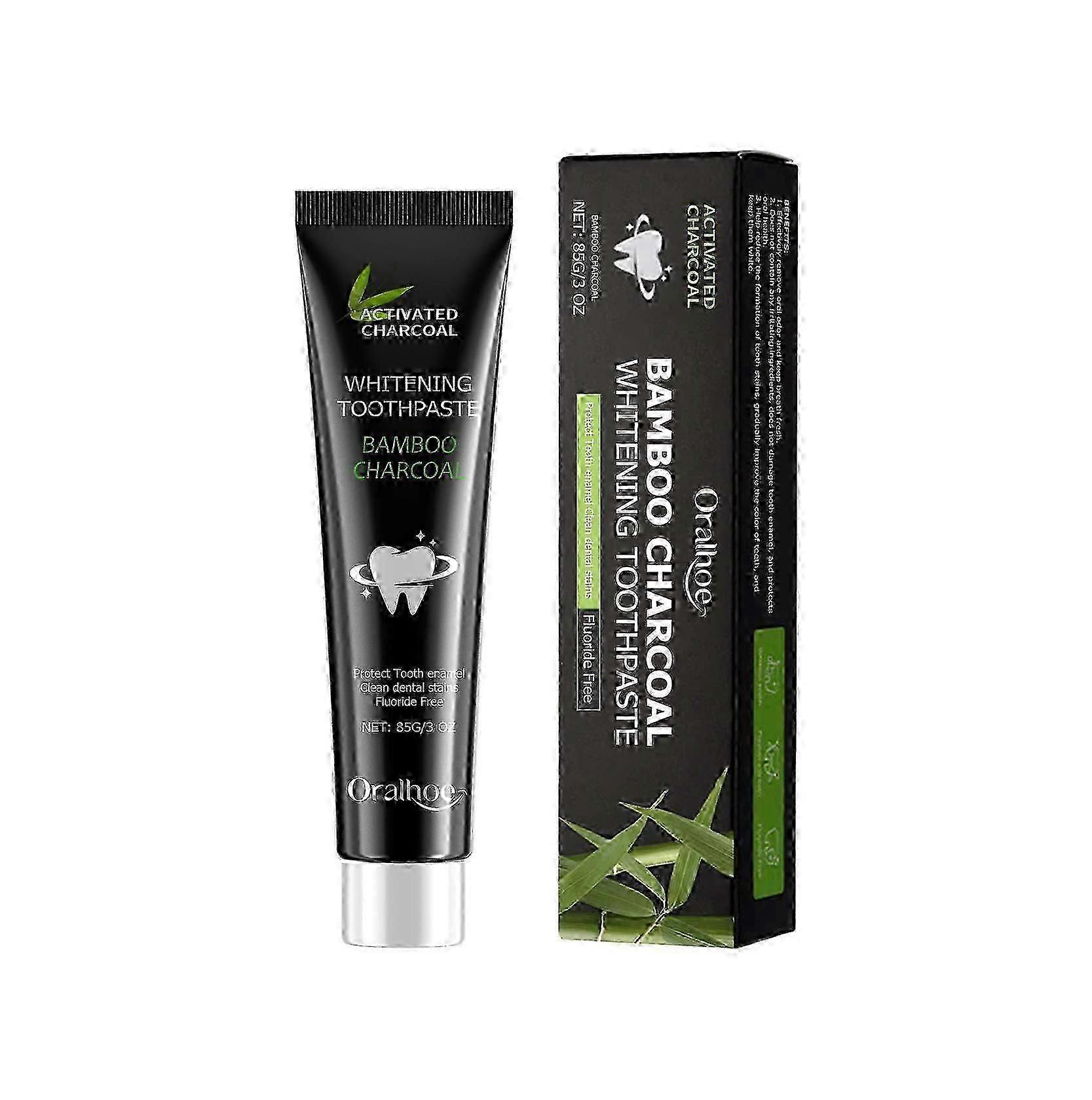 Bamboo Charcoal Toothpaste Freshen Breath, Brightening Teeth And Improving Yellow Tooth Stain Removal Toothpaste