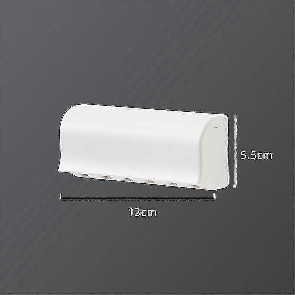 Punch-free Wall-mounted Toothbrush Holder Toothpaste Holder Toothpaste Storage Rack Bath Organizer
