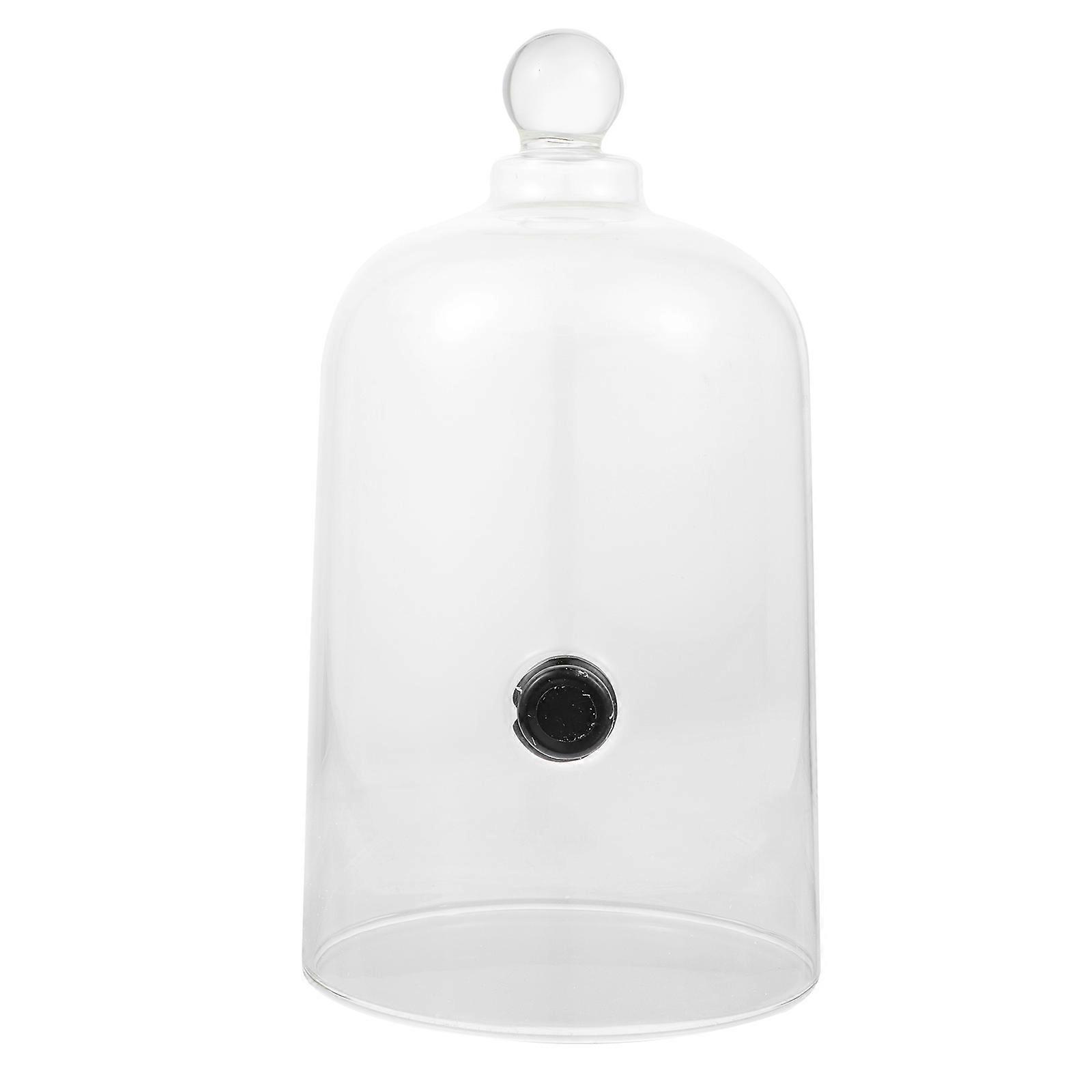Premium Glass Food Cover Transparent Cake Dome for Bread Dessert Snacks Microwave Oven Safe Display Shield