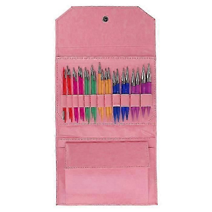 Kit per maglieria con impugnatura comoda con 12 paia di ferri circolari in 12 misure distinte con un aspetto lucido e lucido