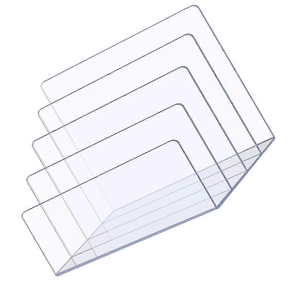 Transparent Multi Compartment Storage Box for Files   Desktop File Organizer Stand for Home and Office Use